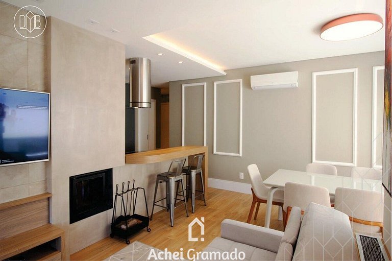 Apartamento Res Rossa 2 Suítes by Achei Gramado