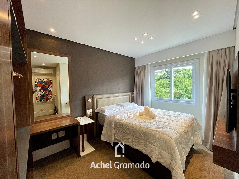 Apartamento Res Rossa 2 Suítes by Achei Gramado
