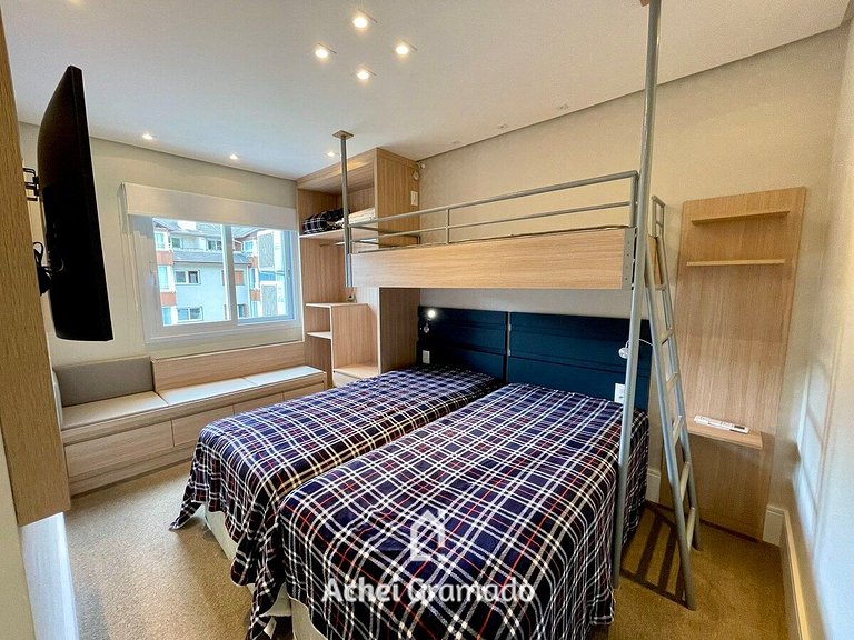 Apartamento Res Rossa 2 Suítes by Achei Gramado