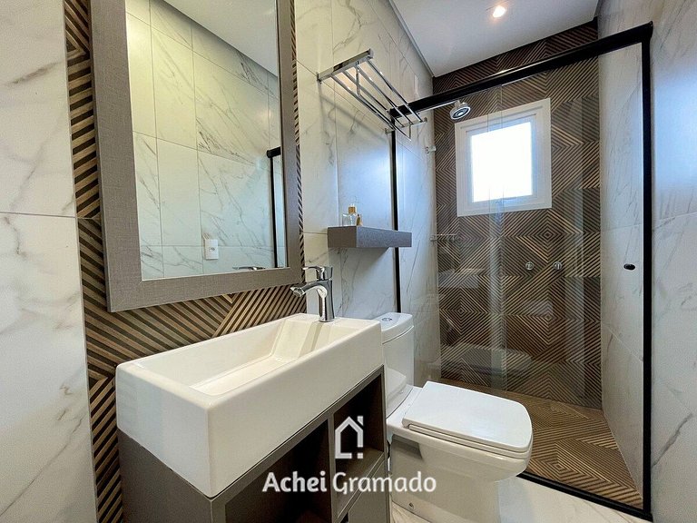 Apartamento Res Rossa 2 Suítes by Achei Gramado