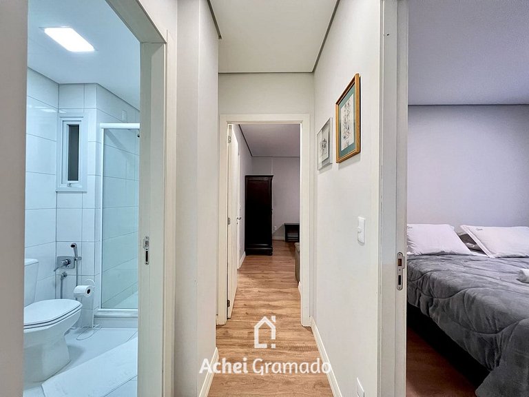 Homelland 2 dorm 400m Rua Coberta by Achei Gramado