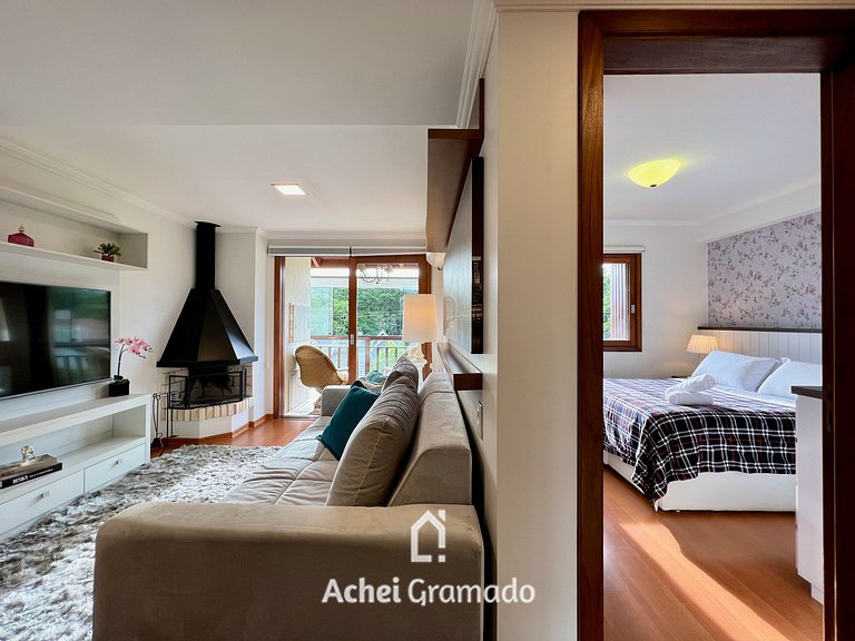 Apartamento Bosque das Azaléias 1 dorm by Achei Gramado