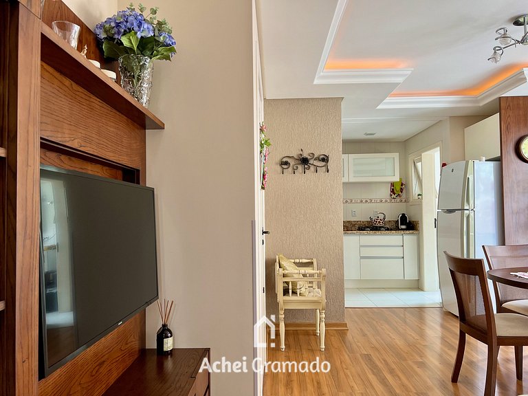 Apto 2dorm 500m Rua Coberta by Achei Gramado
