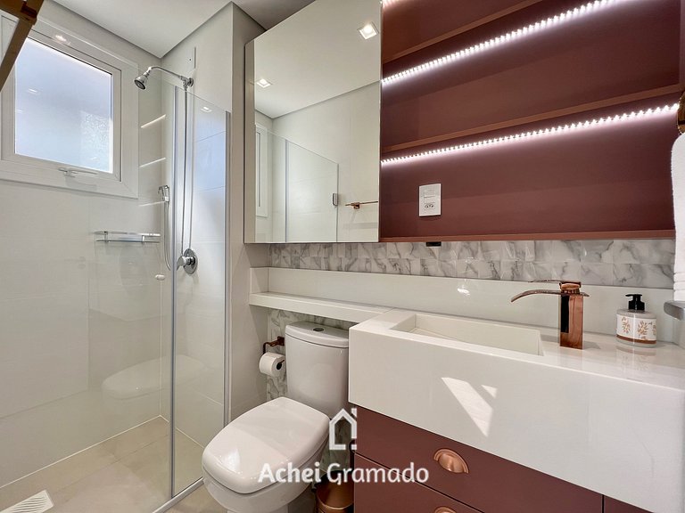 Apartamento Res Aire 3 Suítes by Achei Gramado