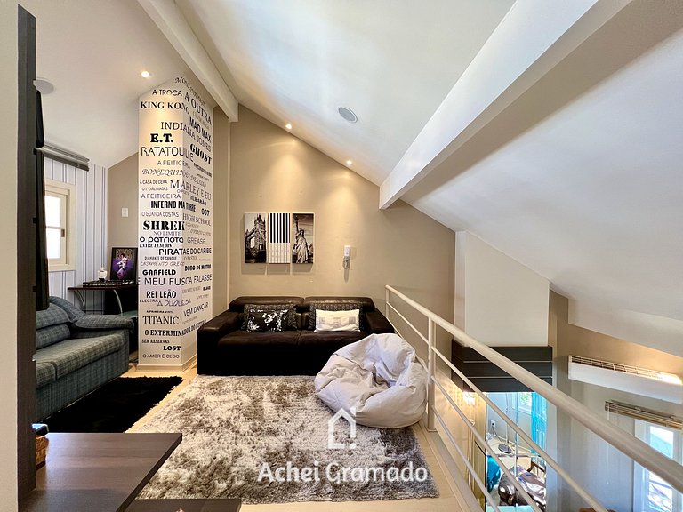 Cobertura Duplex de Cinema 3dorm by Achei Gramado