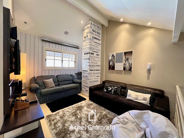 Cobertura Duplex de Cinema 3dorm by Achei Gramado