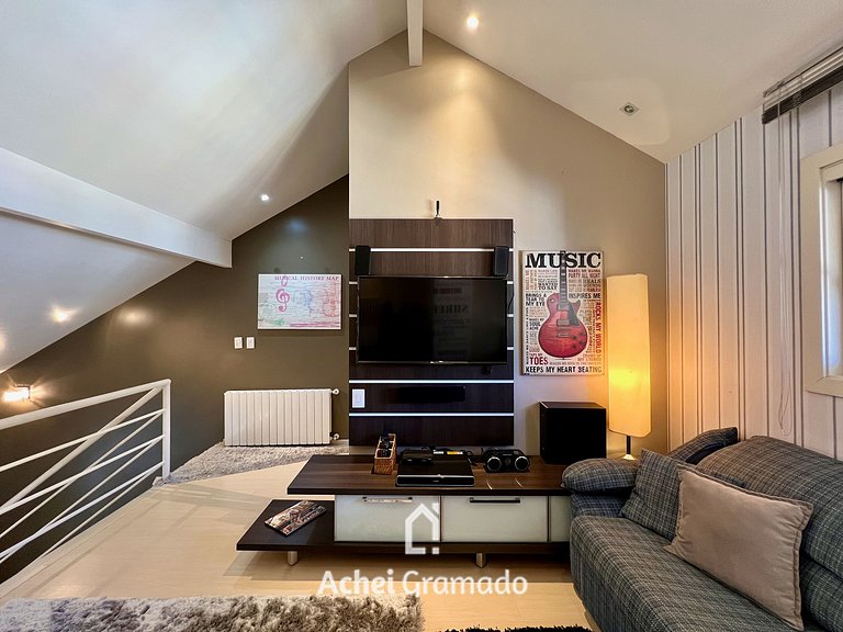 Cobertura Duplex de Cinema 3dorm by Achei Gramado