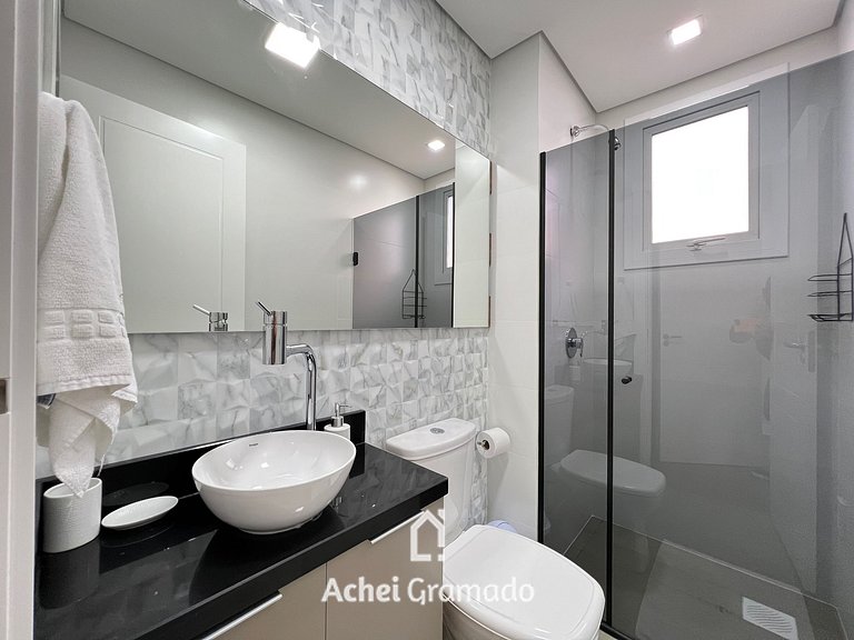 Lindo Apartamento Aire 3 Suítes by Achei Gramado