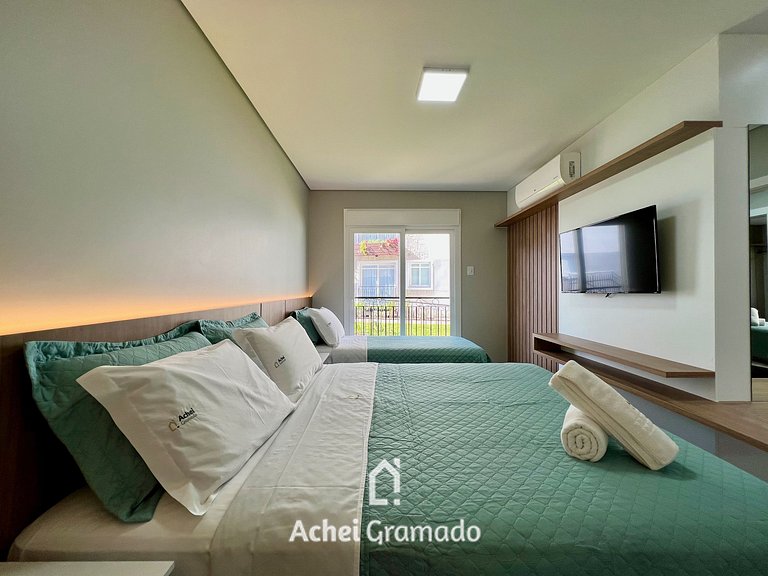 Lindo Apartamento Aire 3 Suítes by Achei Gramado