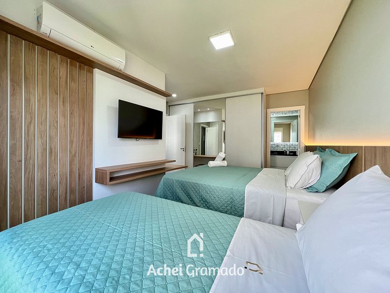 Lindo Apartamento Aire 3 Suítes by Achei Gramado