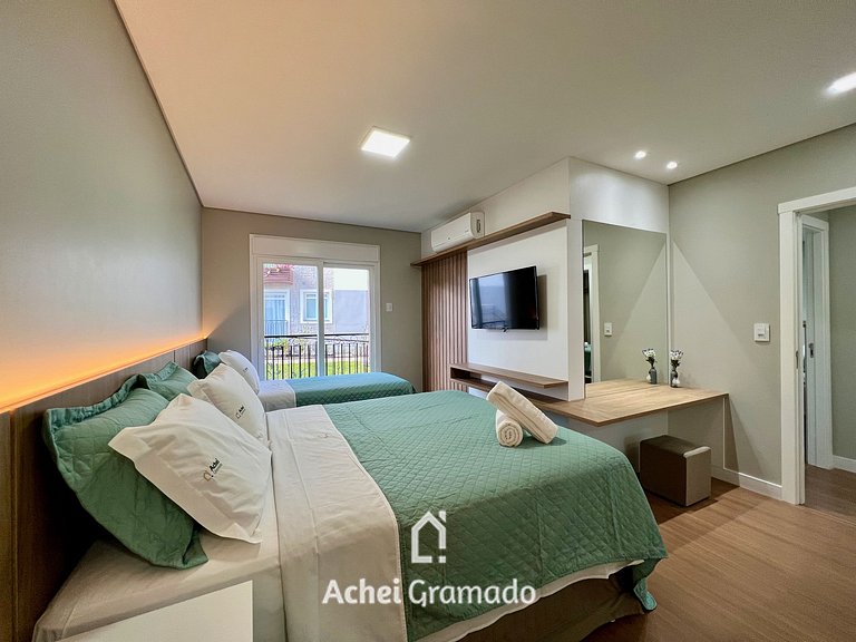 Lindo Apartamento Aire 3 Suítes by Achei Gramado