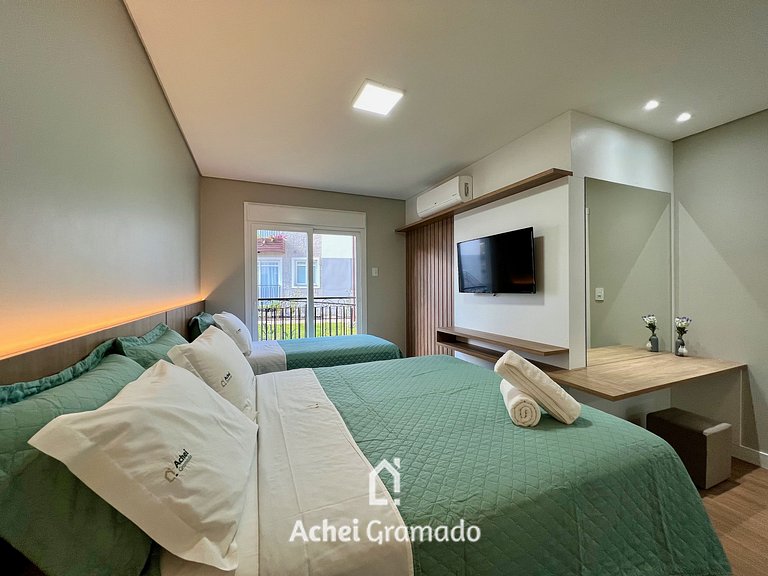 Lindo Apartamento Aire 3 Suítes by Achei Gramado