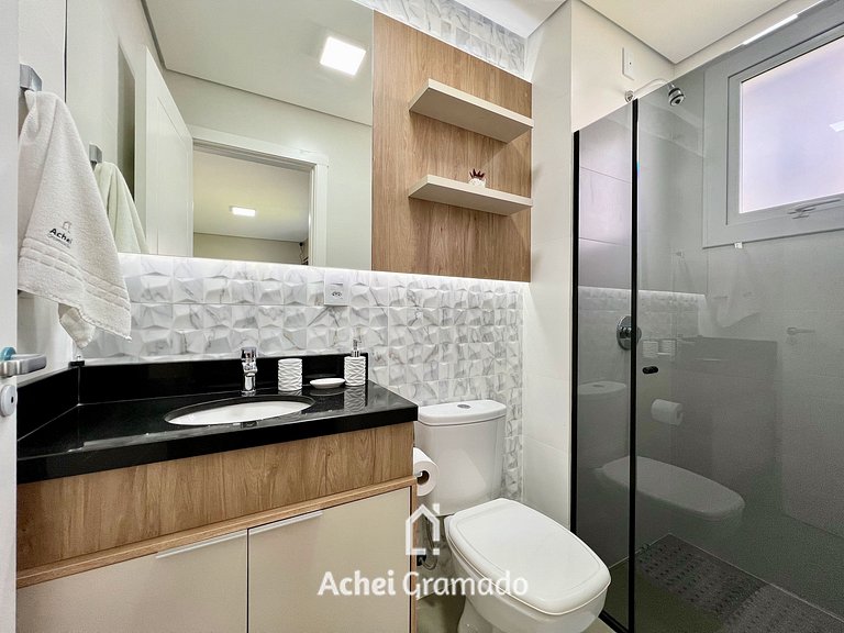 Lindo Apartamento Aire 3 Suítes by Achei Gramado