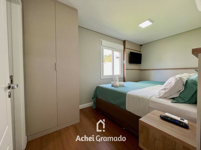 Lindo Apartamento Aire 3 Suítes by Achei Gramado