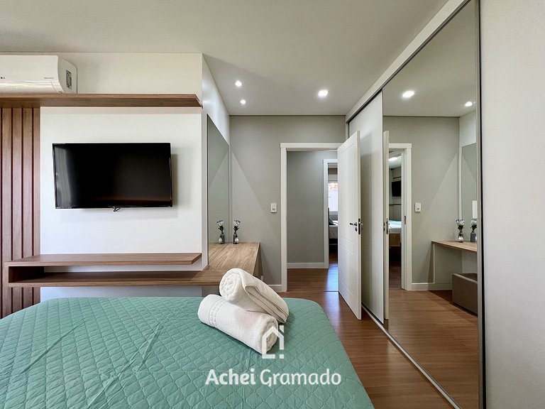Lindo Apartamento Aire 3 Suítes by Achei Gramado