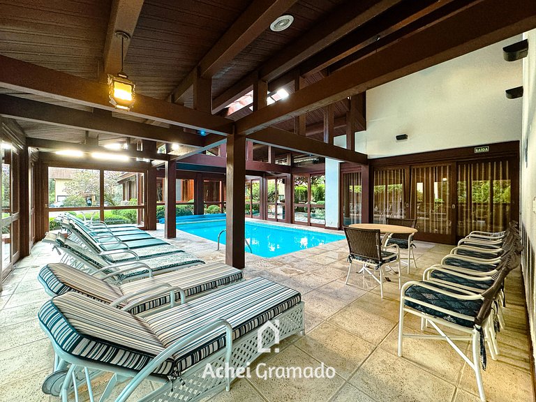 Villa Del Fiori com Piscina Aquec by Achei Gramado