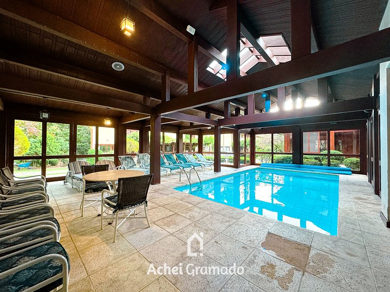 Villa Del Fiori com Piscina Aquec by Achei Gramado