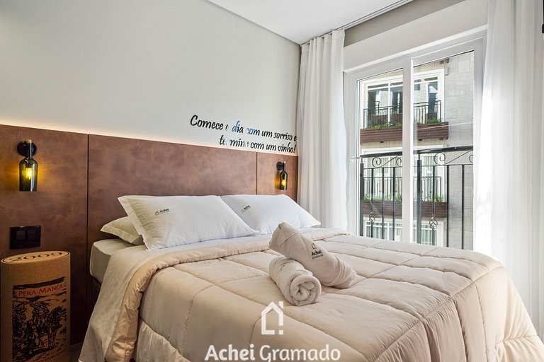 Apartamento Viña del Aire 1 dorm by Achei Gramado