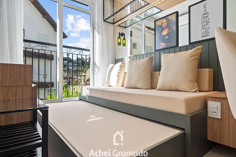 Apartamento Viña del Aire 1 dorm by Achei Gramado