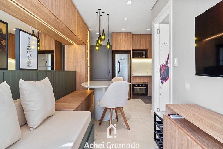 Apartamento Viña del Aire 1 dorm by Achei Gramado