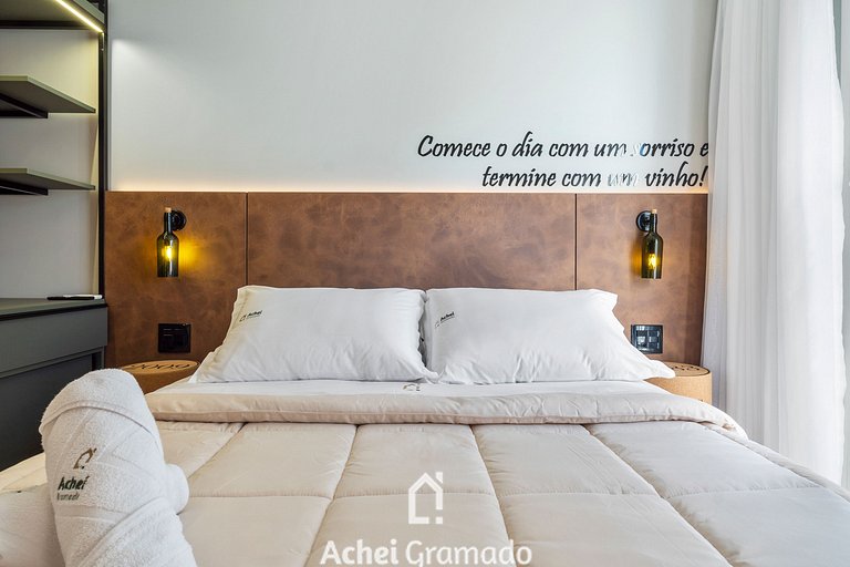 Apartamento Viña del Aire 1 dorm by Achei Gramado