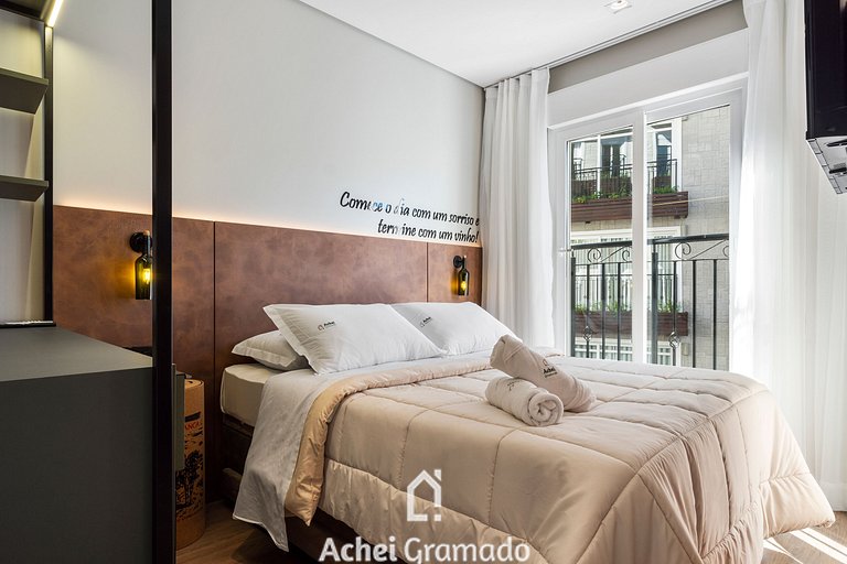 Apartamento Viña del Aire 1 dorm by Achei Gramado