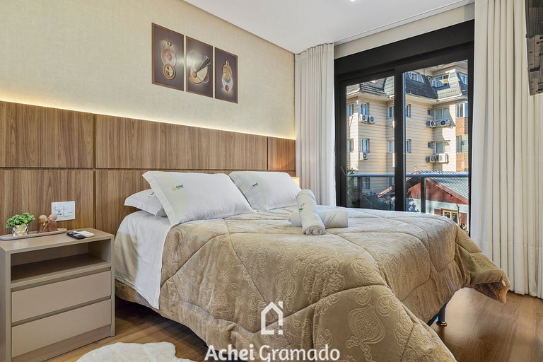 Leev Home 2 dorm 50m Rua Coberta by Achei Gramado