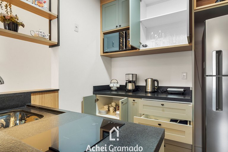 Conforto a 950m da Rua Coberta by Achei Gramado