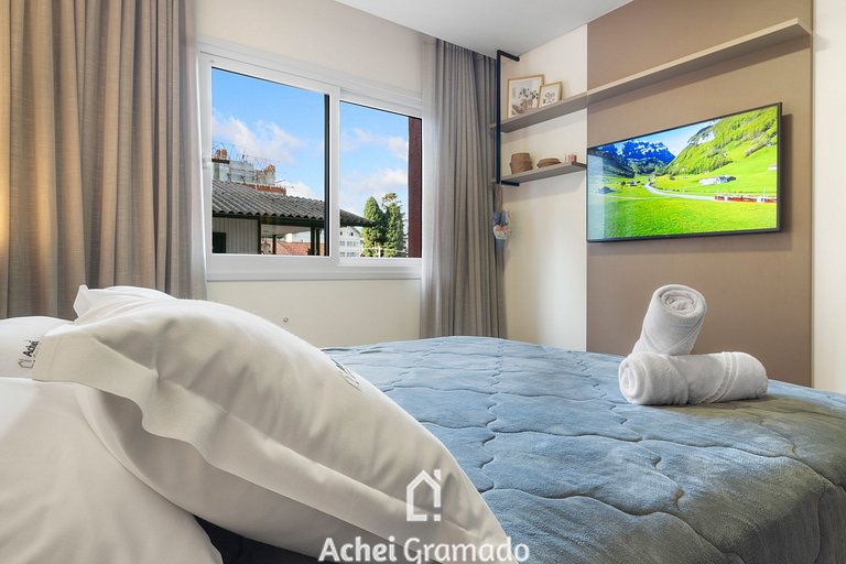 Conforto a 950m da Rua Coberta by Achei Gramado