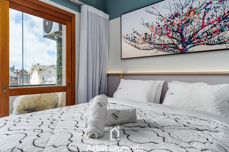 Apto 1 dorm e Piscina aquecida by Achei Gramado