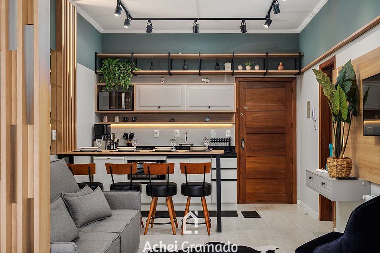 Apto 1 dorm e Piscina aquecida by Achei Gramado