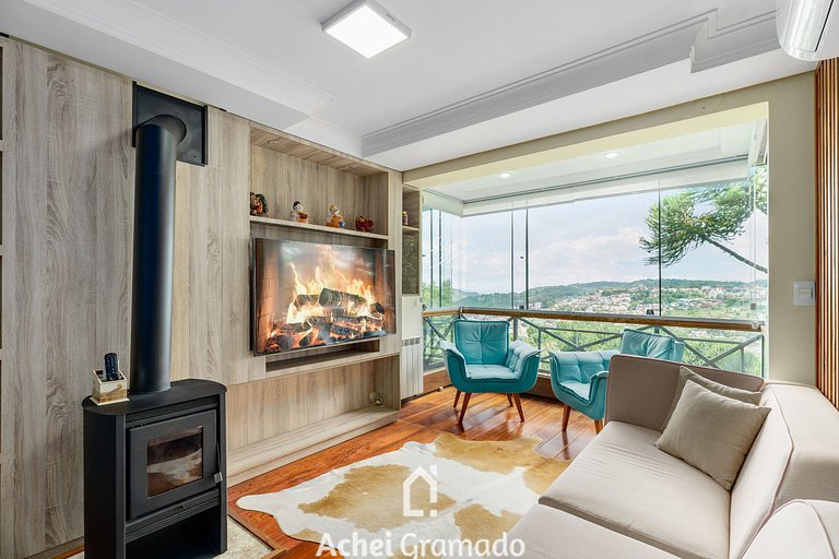 Duplex 3 dorm bem no Centro by Achei Gramado